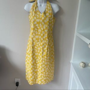 LE ROMANE Italy yellow floral sundress NWOT